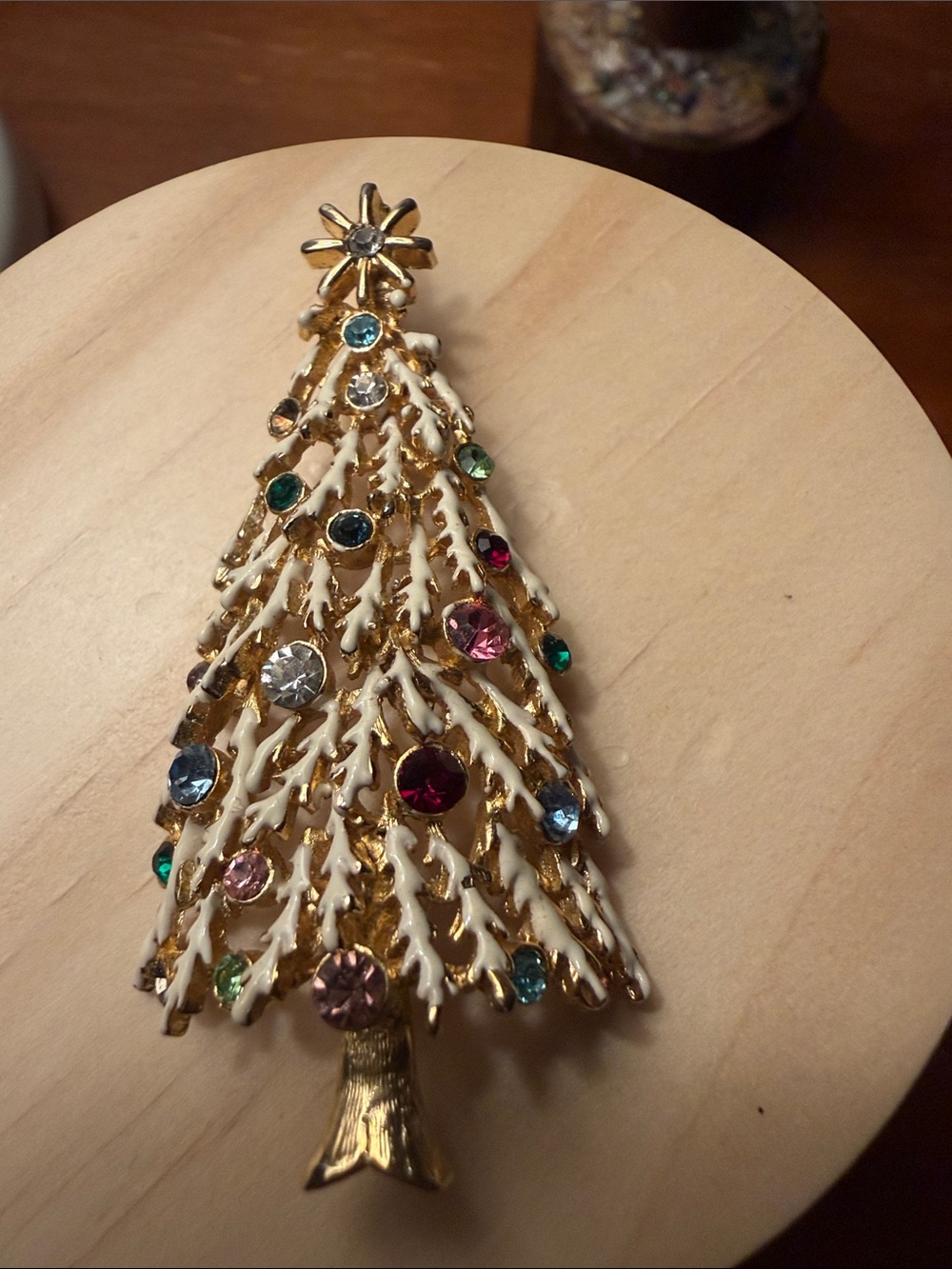 Vintage 1989 Multicolor Christmas Tree Pendant